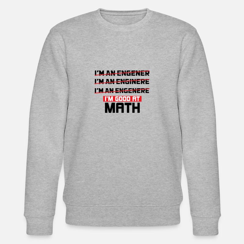 Math nerd - Stanley/Stella CHANGER Unisex Organic Sweatshirt - heather grey