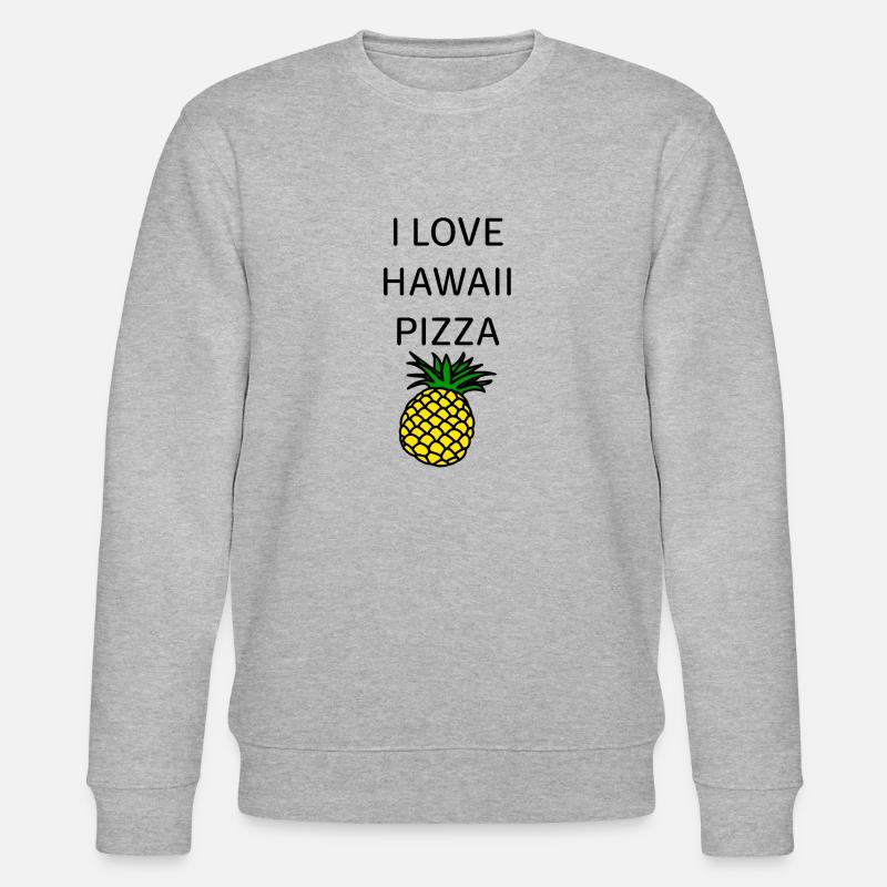 Hawaii Pizza - Stanley/Stella Unisex Bio-Sweatshirt CHANGER  - Grau meliert