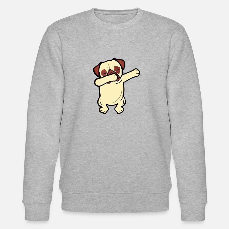 Dab Dabbing Mops - Stanley/Stella Unisex Bio-Sweatshirt CHANGER  - Grau meliert
