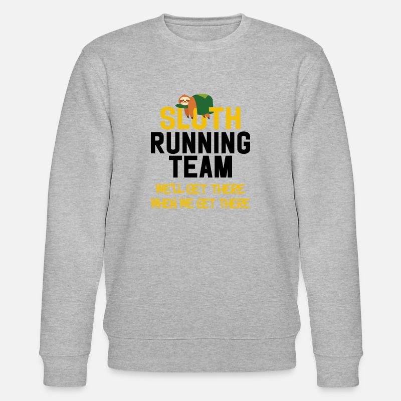 Sloth Running Team - Stanley/Stella Unisex Bio-Sweatshirt CHANGER  - Grau meliert
