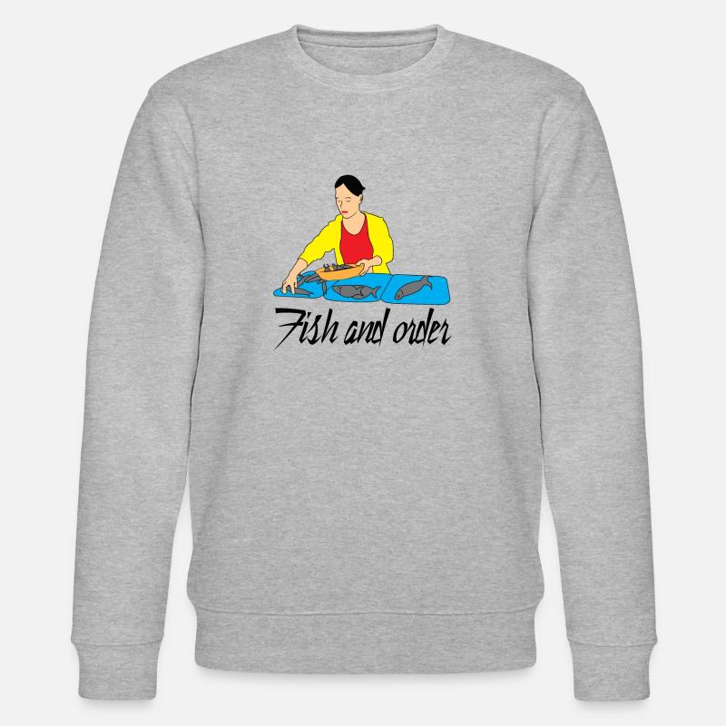 Fisch Stand Markt - Stanley/Stella Unisex Bio-Sweatshirt CHANGER  - Grau meliert