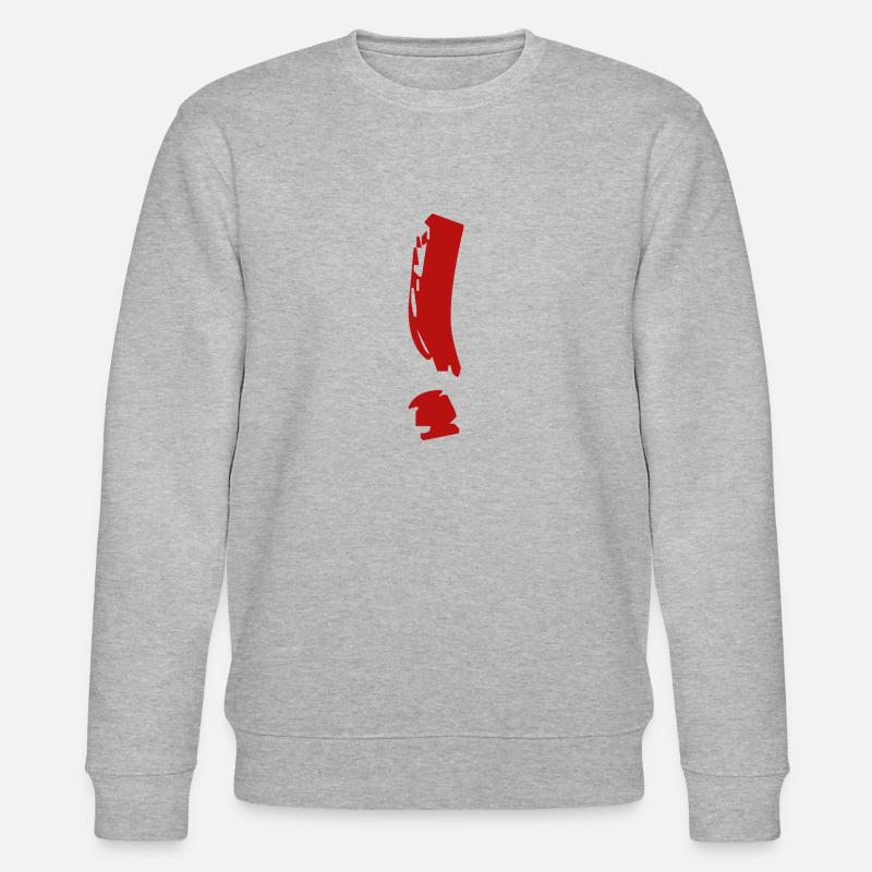 Ausrufezeichen 6 - Stanley/Stella Unisex Bio-Sweatshirt CHANGER  - Grau meliert
