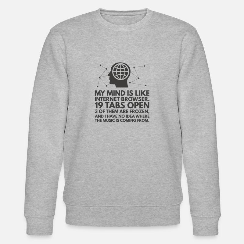 Tabs Open - Stanley/Stella CHANGER Unisex Organic Sweatshirt - heather grey
