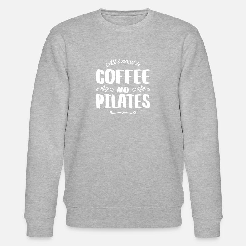 Pilates & Coffee - Sweat bio CHANGER Stanley/Stella Unisexe - gris chiné