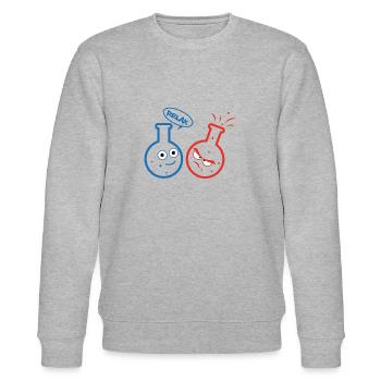 chemistry - Stanley/Stella CHANGER Unisex Organic Sweatshirt - heather grey - Front - Nik (191cm) & Marisol (170cm)