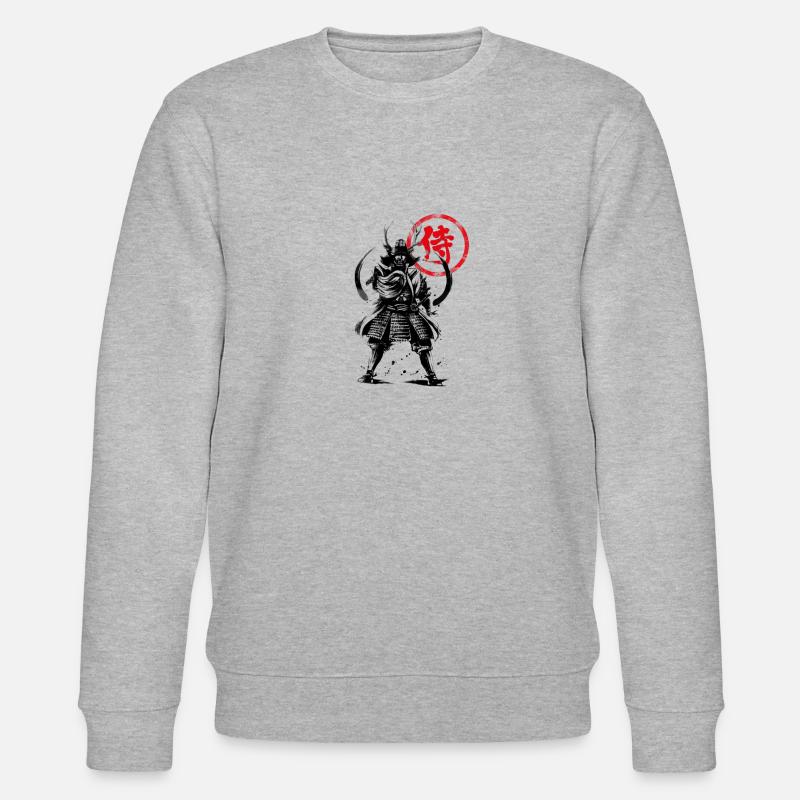 samurai - Stanley/Stella CHANGER Unisex Organic Sweatshirt - heather grey