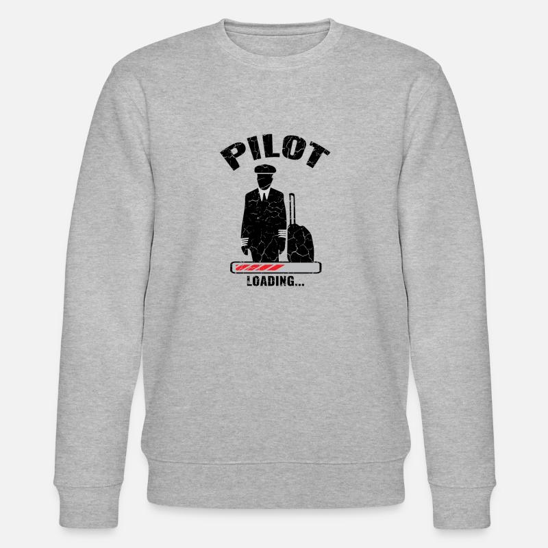 Pilot Loading Used Look - Stanley/Stella Unisex Bio-Sweatshirt CHANGER  - Grau meliert
