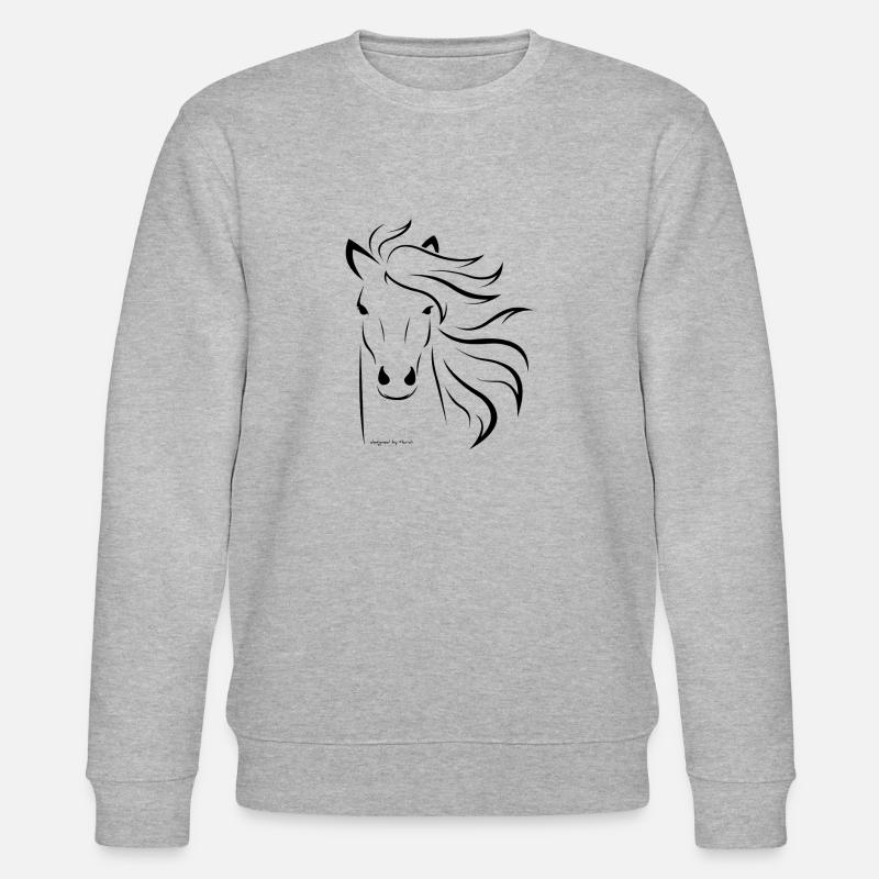Pferdekopf - Stanley/Stella Unisex Bio-Sweatshirt CHANGER  - Grau meliert