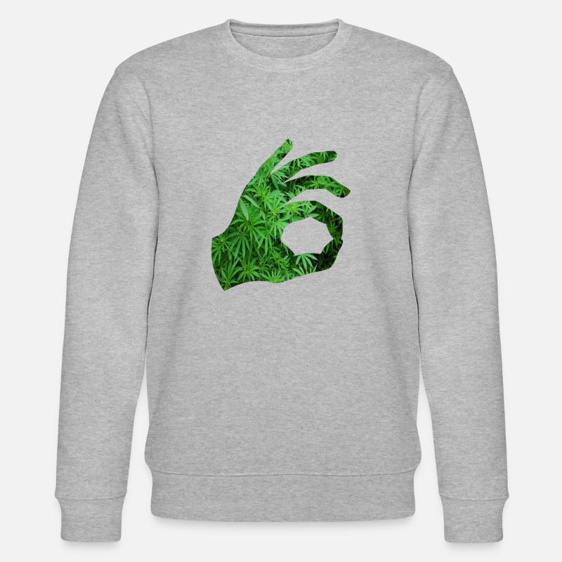 Weed - Stanley/Stella Unisex Bio-Sweatshirt CHANGER  - Grau meliert