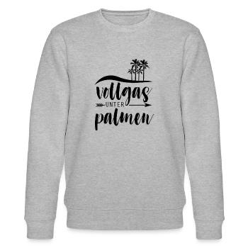 Full throttle under the palms - Stanley/Stella CHANGER Unisex Organic Sweatshirt - heather grey - Front - Nik (191cm) & Marisol (170cm)