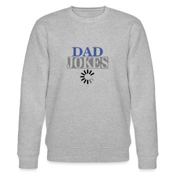 PAPA JOKES - Sweat bio CHANGER Stanley/Stella Unisexe - gris chiné - Devant - Nik (191cm) & Marisol (170cm)