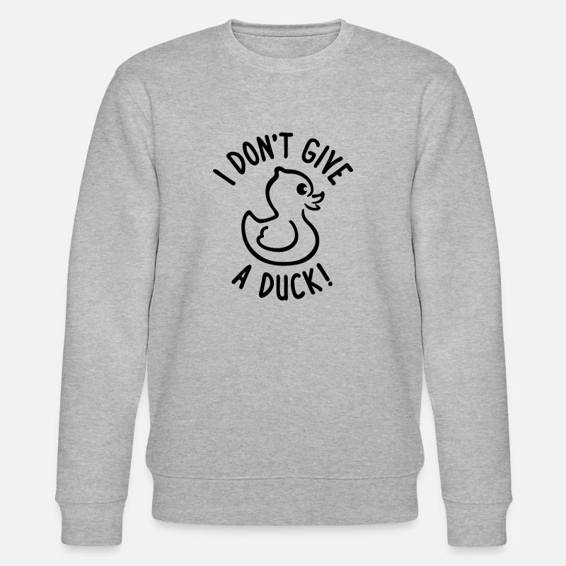 Don't give a Duck - Stanley/Stella Unisex Bio-Sweatshirt CHANGER - Grau meliert