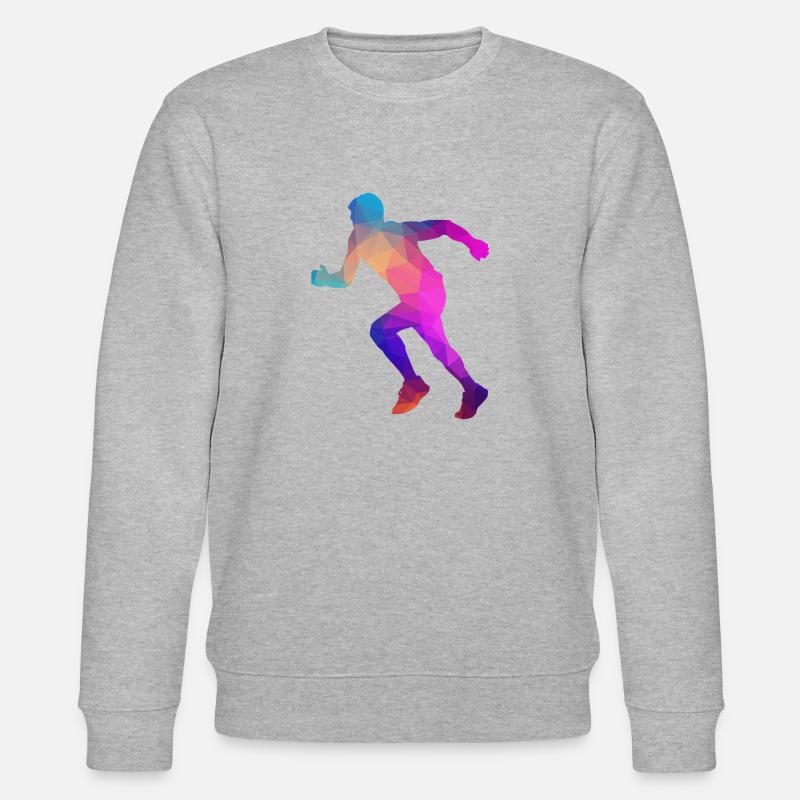 Marathon Marathonläufer Geschenk - Stanley/Stella Unisex Bio-Sweatshirt CHANGER  - Grau meliert