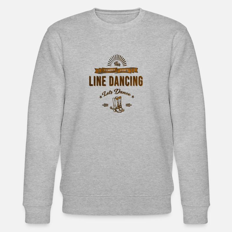 Line Dancer Linedance Geschenk - Stanley/Stella Unisex Bio-Sweatshirt CHANGER  - Grau meliert