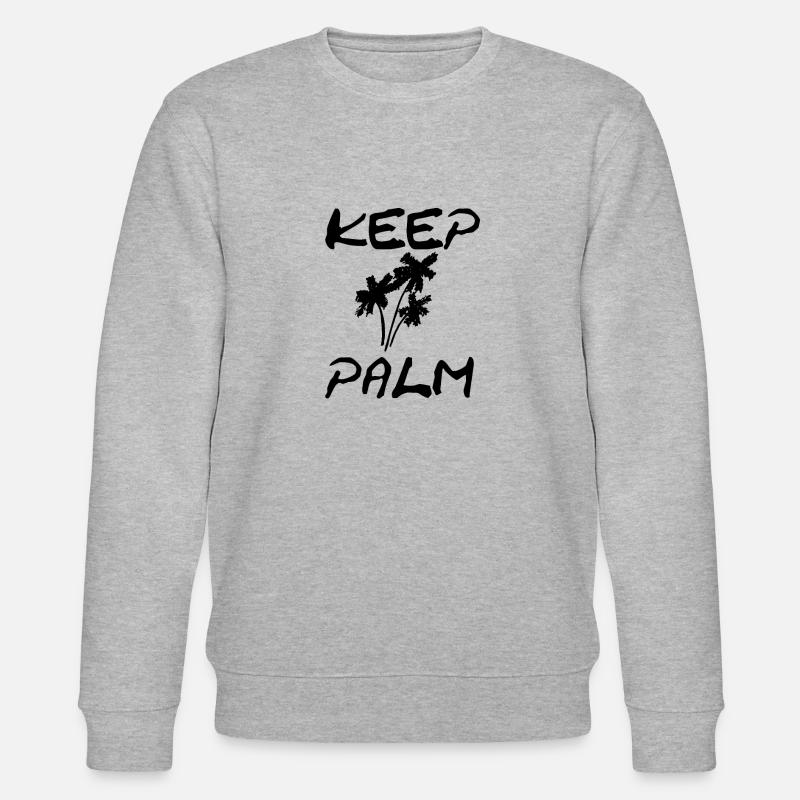 Keep palm - Stanley/Stella CHANGER Unisex Organic Sweatshirt - heather grey
