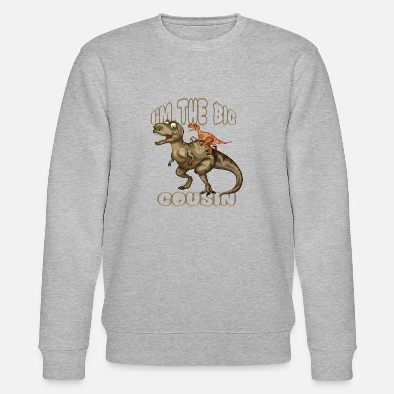 Ich bin das große Cousin-Geschenk - Stanley/Stella Unisex Bio-Sweatshirt CHANGER  - Grau meliert