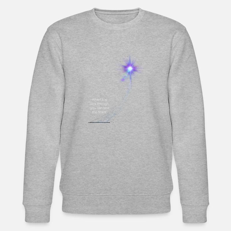 Sternschnuppe - Stanley/Stella Unisex Bio-Sweatshirt CHANGER  - Grau meliert