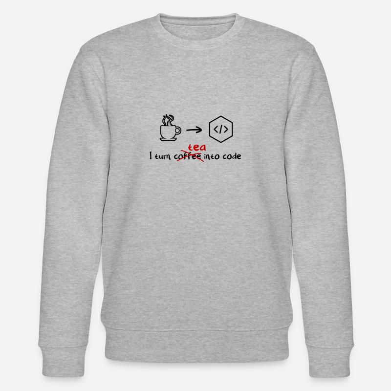 Tee Software Entwickler Engineer Programmer - Stanley/Stella Unisex Bio-Sweatshirt CHANGER  - Grau meliert