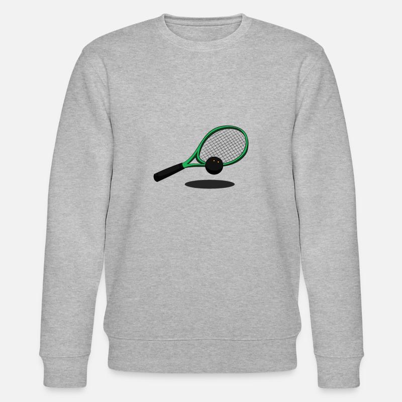 Squash Squash Raquette Squashing Squash - Sweat bio CHANGER Stanley/Stella Unisexe - gris chiné