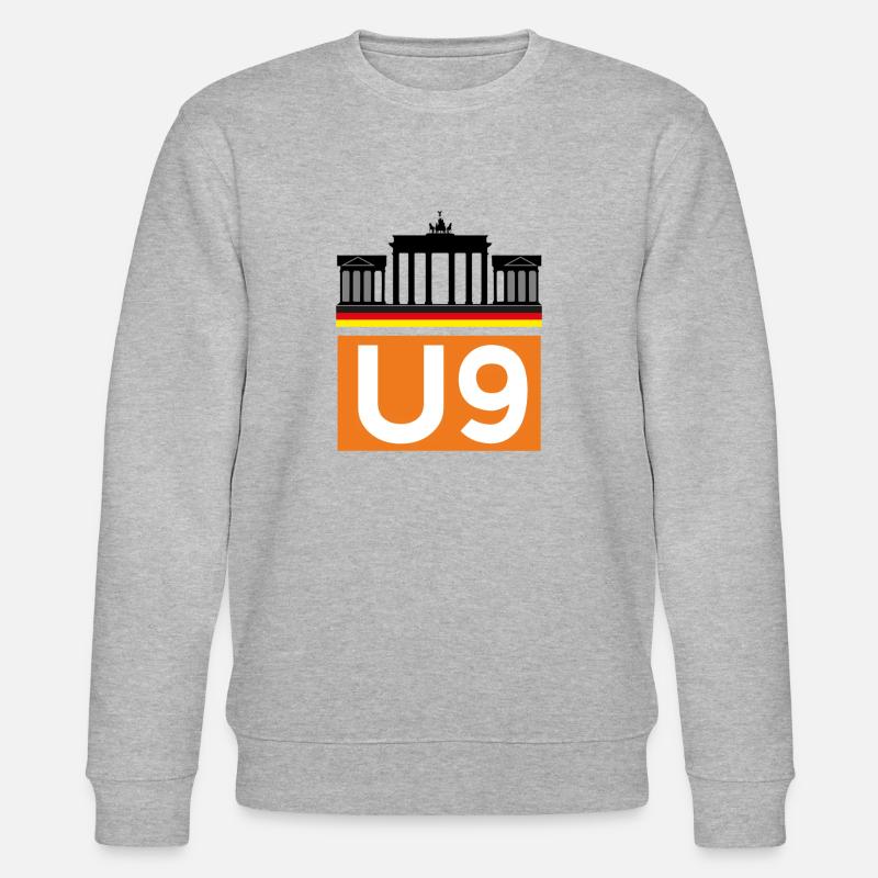 Berliner U-Bahn - Stanley/Stella Unisex Bio-Sweatshirt CHANGER  - Grau meliert
