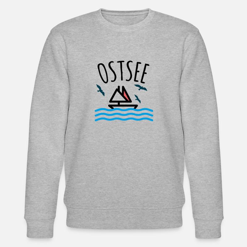 Ostsee - Stanley/Stella Unisex Bio-Sweatshirt CHANGER  - Grau meliert