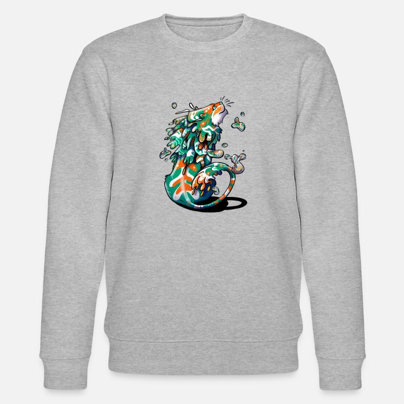 Lion - Stanley/Stella Unisex Bio-Sweatshirt CHANGER  - Grau meliert