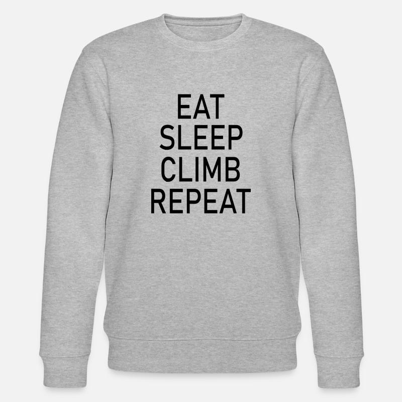 Bouldern Klettern Climbing - Stanley/Stella Unisex Bio-Sweatshirt CHANGER  - Grau meliert