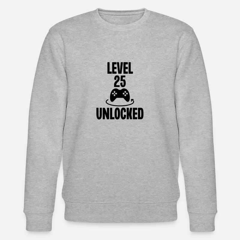 Level 25 Freigeschaltet - Stanley/Stella Unisex Bio-Sweatshirt CHANGER  - Grau meliert