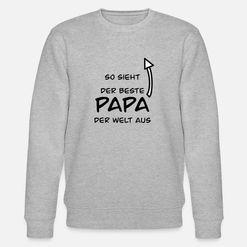 bester papa - Stanley/Stella Unisex Bio-Sweatshirt CHANGER  - Grau meliert