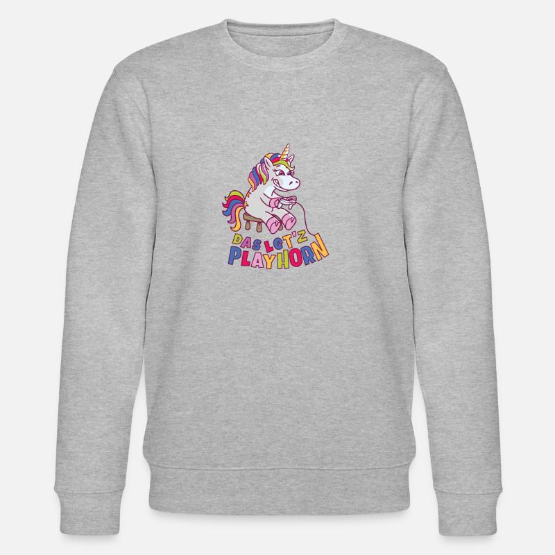 Let's Playhorn - Stanley/Stella Unisex Bio-Sweatshirt CHANGER  - Grau meliert