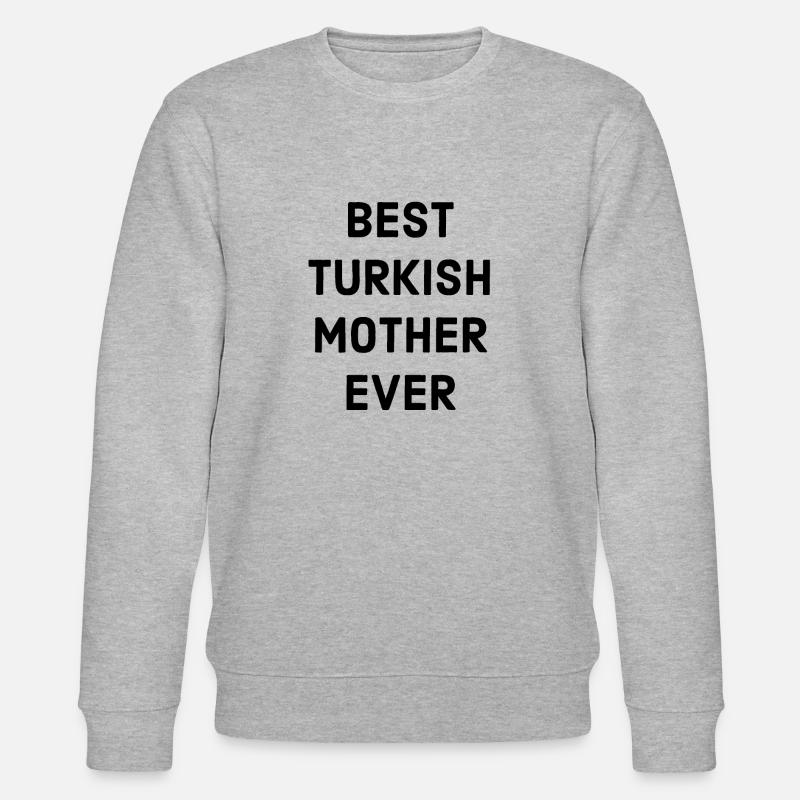 Türkei Spruch Mutter - Stanley/Stella Unisex Bio-Sweatshirt CHANGER  - Grau meliert