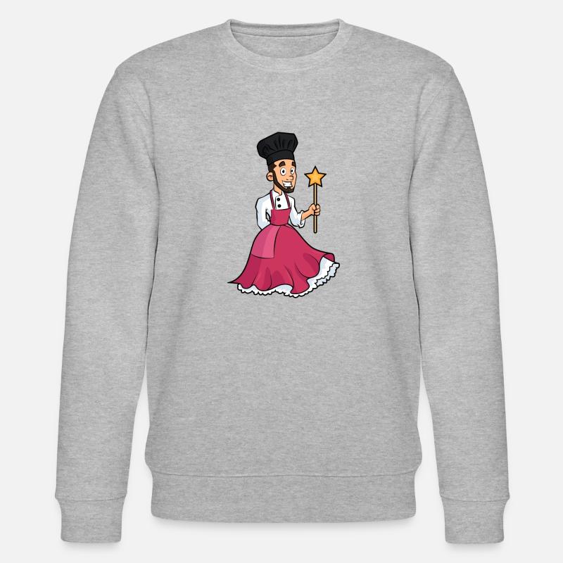 Chef Princess - Stanley/Stella Unisex Bio-Sweatshirt CHANGER  - Grau meliert