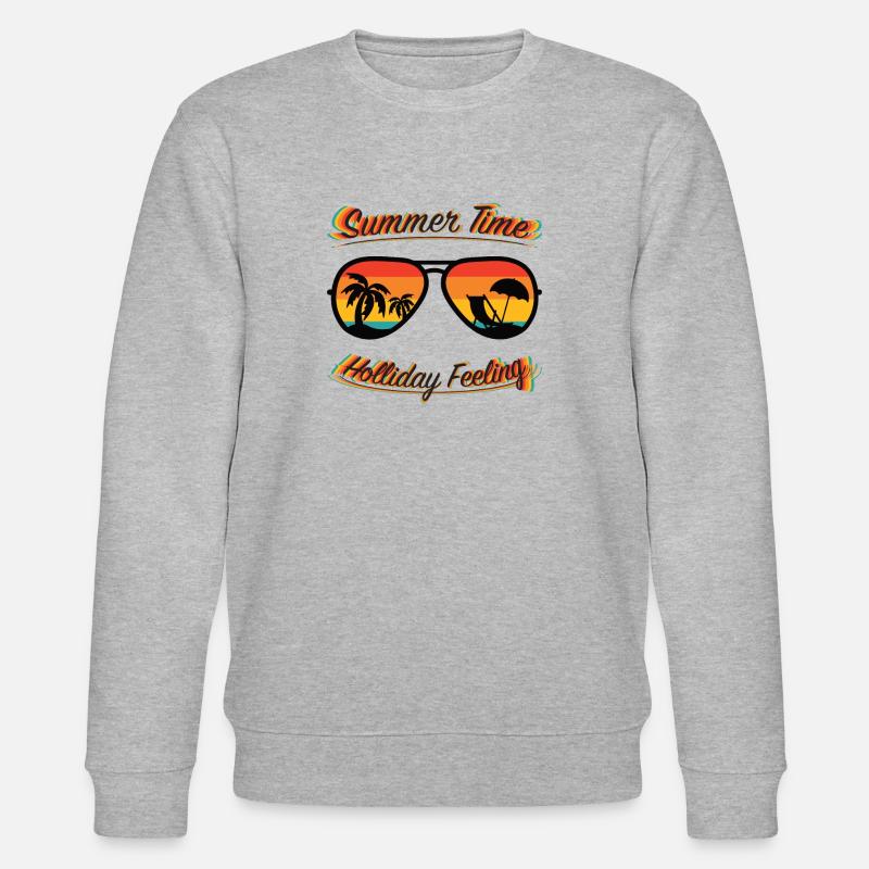 Heure d’été - Sentiment de vacances - Sweat bio CHANGER Stanley/Stella Unisexe - gris chiné