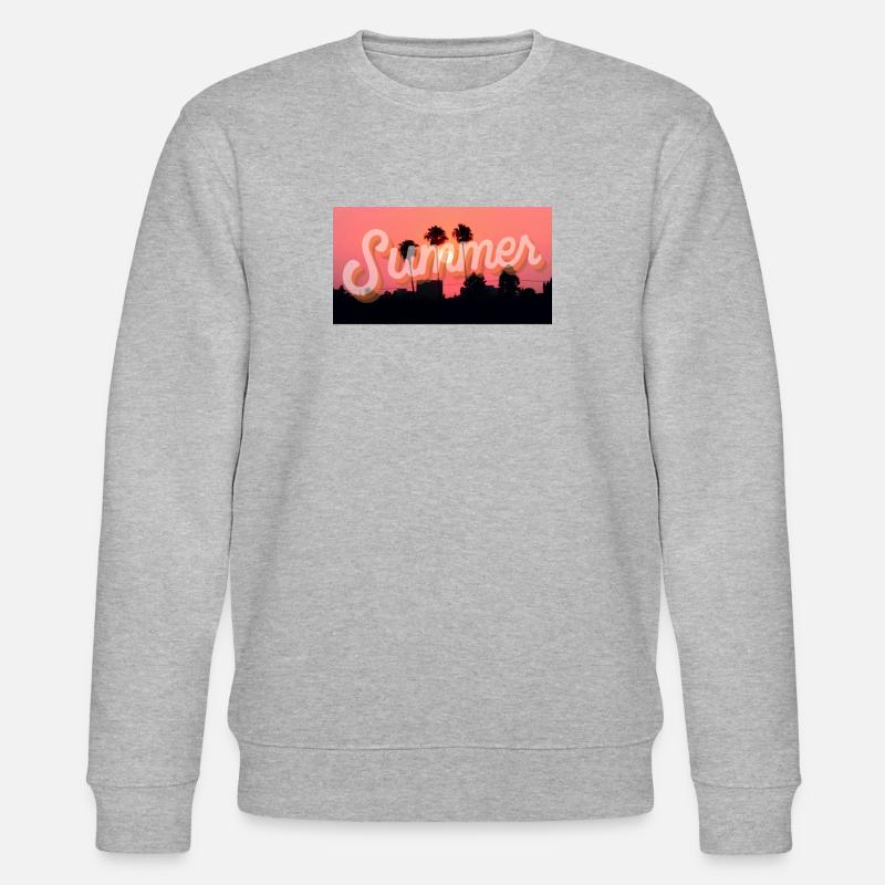 Coucher de soleil d’été - Sweat bio CHANGER Stanley/Stella Unisexe - gris chiné