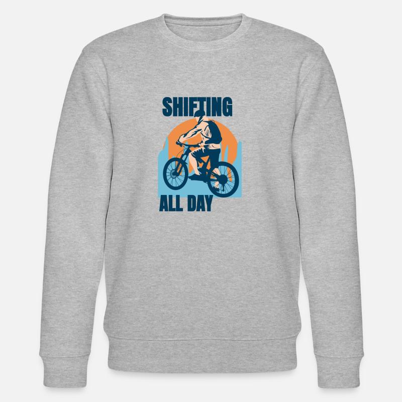 Fahrradschaltung - Stanley/Stella Unisex Bio-Sweatshirt CHANGER  - Grau meliert