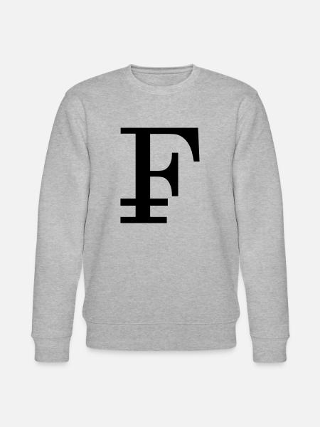 Swiss franc, stability and security - Stanley/Stella CHANGER Unisex Organic Sweatshirt - heather grey