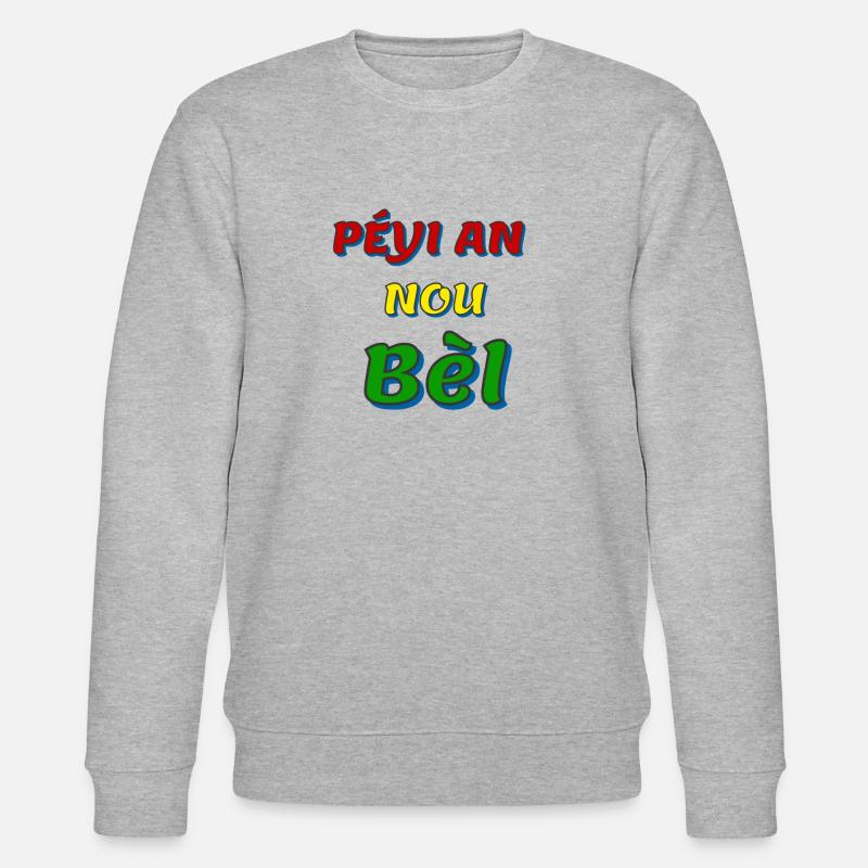 péyi an nou bèl - Sweat bio CHANGER Stanley/Stella Unisexe - gris chiné