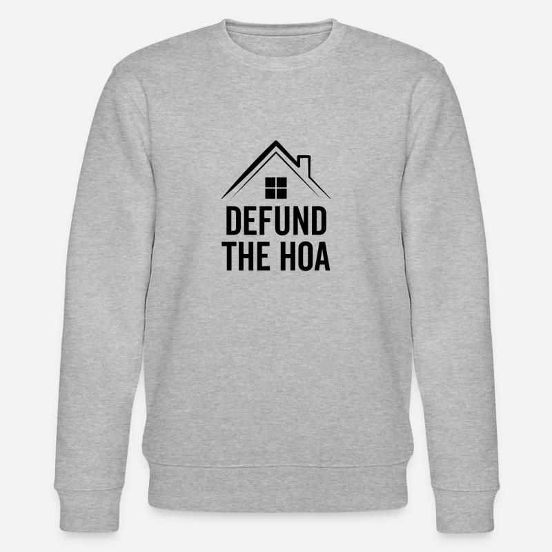 Defund Die Hoa - Stanley/Stella Unisex Bio-Sweatshirt CHANGER  - Grau meliert