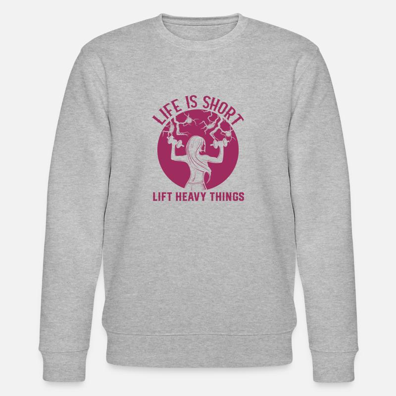 Lifting - Stanley/Stella Unisex Bio-Sweatshirt CHANGER  - Grau meliert