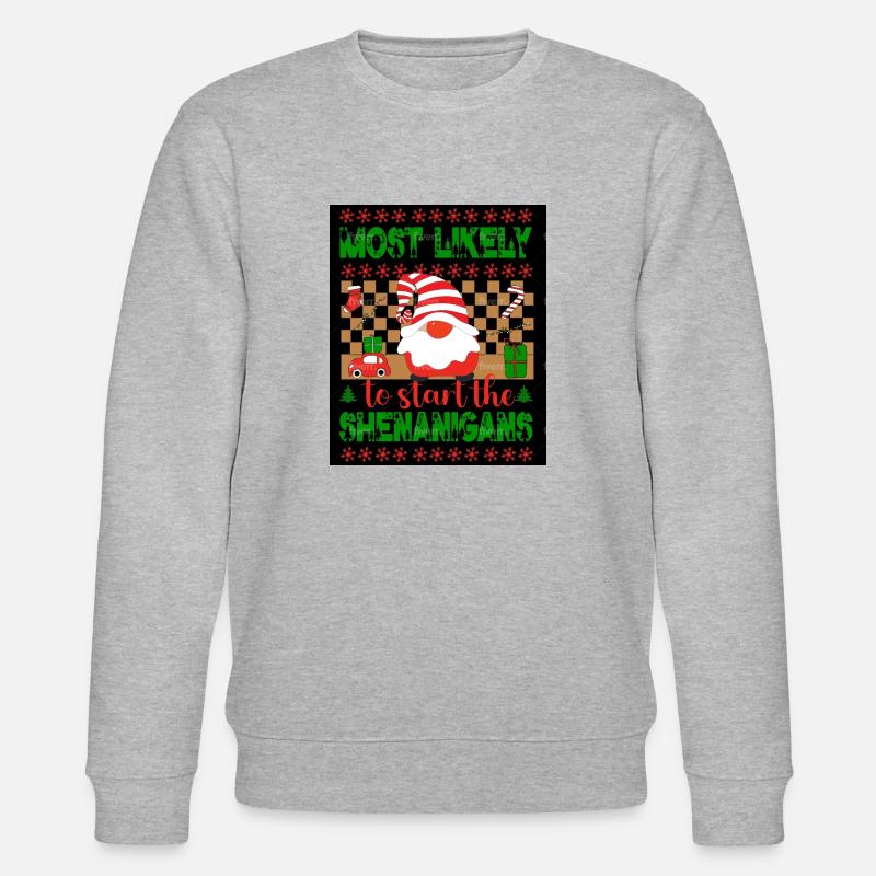 most likely to start - Stanley/Stella Unisex Bio-Sweatshirt CHANGER  - Grau meliert
