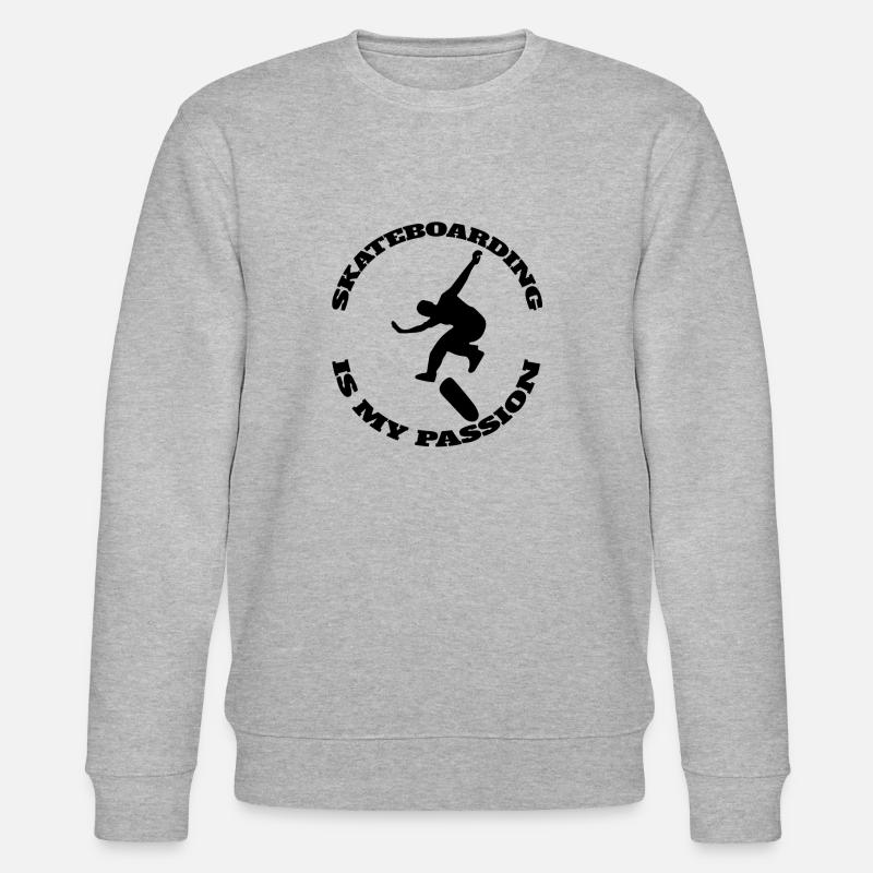 Skateboard Skating Longboard Skater Skateboarding - Sweat bio CHANGER Stanley/Stella Unisexe - gris chiné