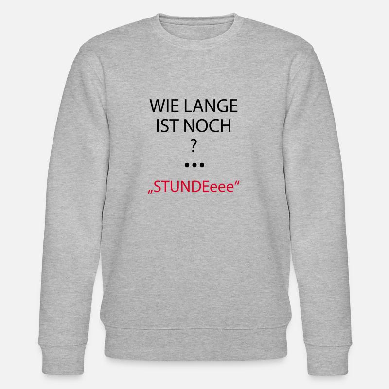 Stundeeee - Stanley/Stella Unisex Bio-Sweatshirt CHANGER  - Grau meliert