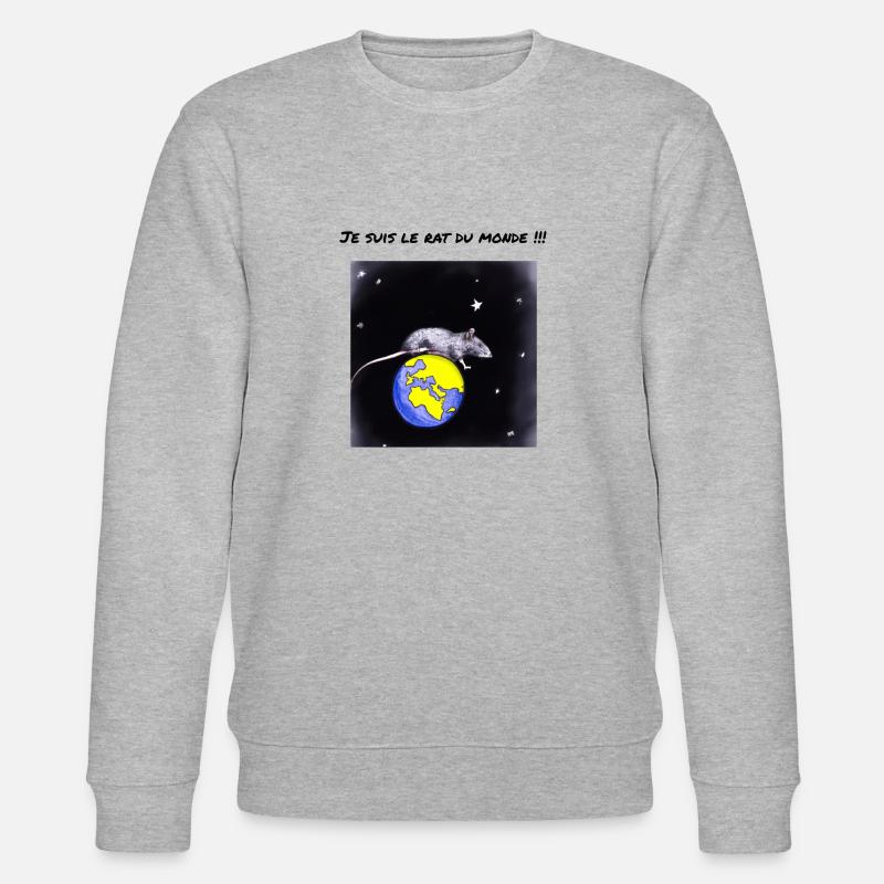 Weltratte - Stanley/Stella Unisex Bio-Sweatshirt CHANGER  - Grau meliert