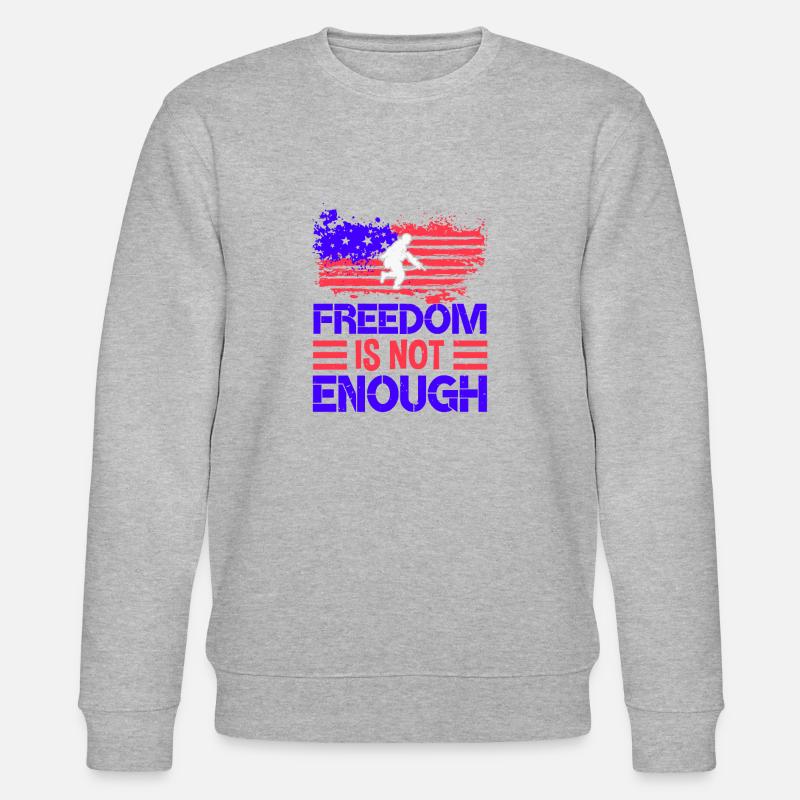 LA LIBERTÉ NE SUFFIT PAS - Sweat bio CHANGER Stanley/Stella Unisexe - gris chiné