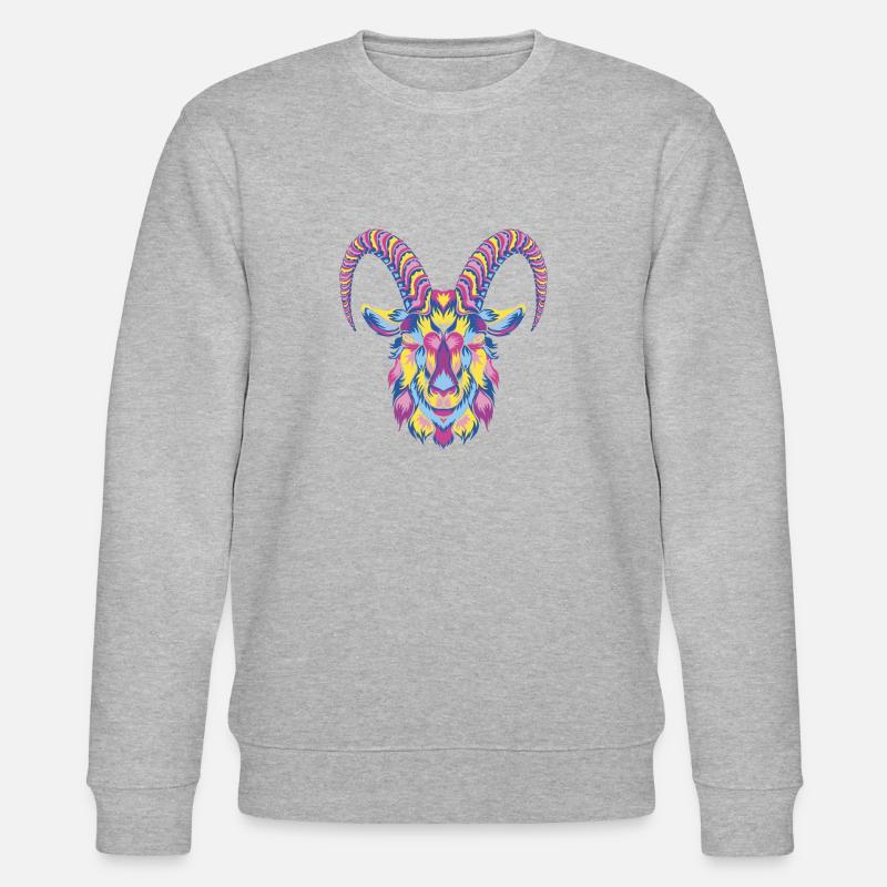 Steinbock - Stanley/Stella Unisex Bio-Sweatshirt CHANGER  - Grau meliert
