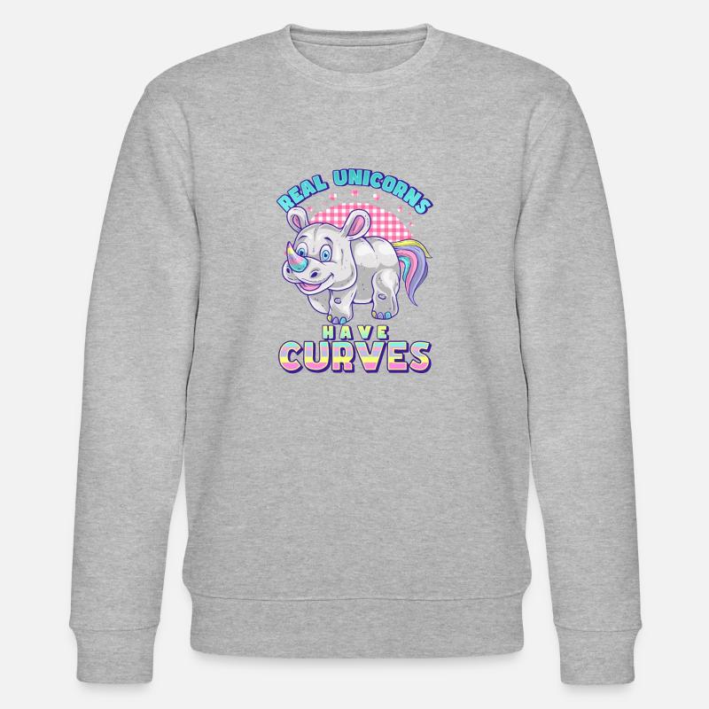 real unicorns have - Stanley/Stella Unisex Bio-Sweatshirt CHANGER  - Grau meliert