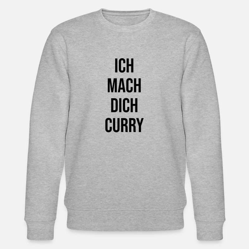 Ich mach dich Curry - Stanley/Stella Unisex Bio-Sweatshirt CHANGER  - Grau meliert