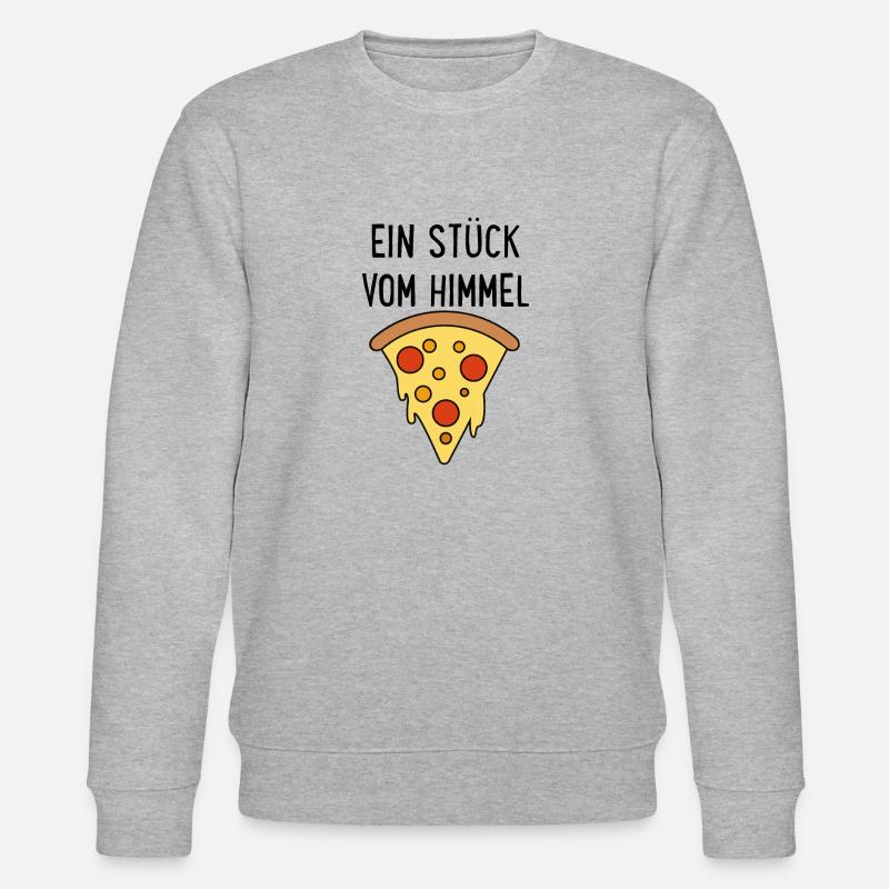Pizza - Stanley/Stella Unisex Bio-Sweatshirt CHANGER  - Grau meliert
