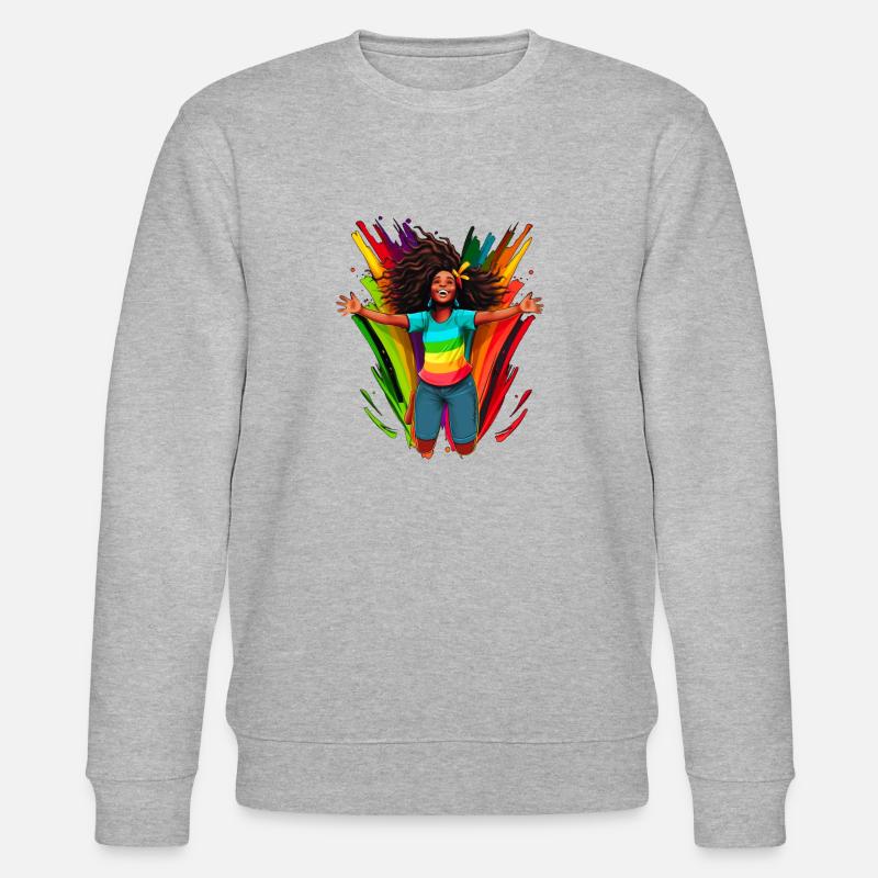 Diversity, Diversity, BLM, Rainbow - Stanley/Stella CHANGER Unisex Organic Sweatshirt - heather grey