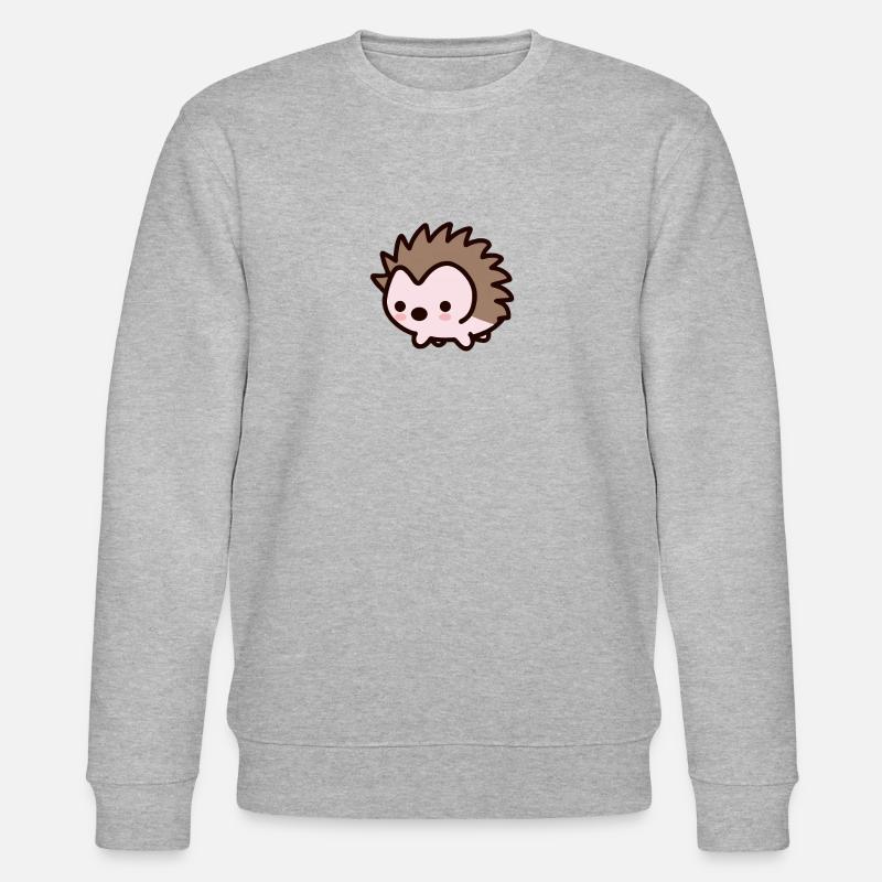 Mignon Kawaii Hedgehog Design - Sweat bio CHANGER Stanley/Stella Unisexe - gris chiné